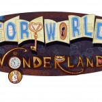 Title treatment for "Wonderland," the first book in The Storyworlds series by Adam Lesh